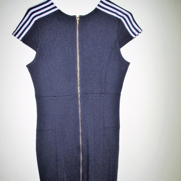 Felicity and Coco Navy Pencil Dress Size Large NWT - Picture 2 of 3